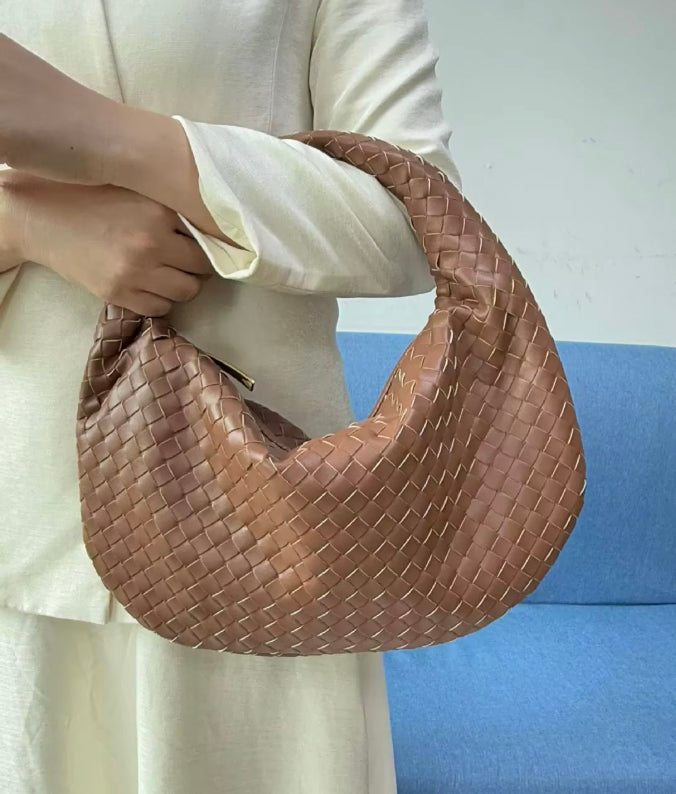 Rodena Woven Leather Shoulder Bag