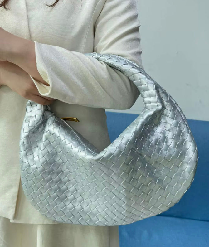 Rodena Woven Leather Shoulder Bag