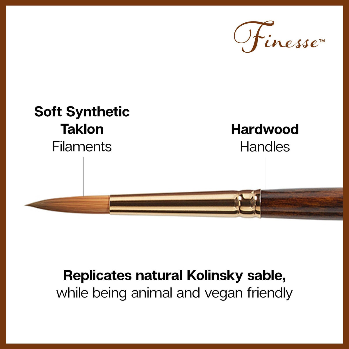 Synthetic Sable paintbrushes