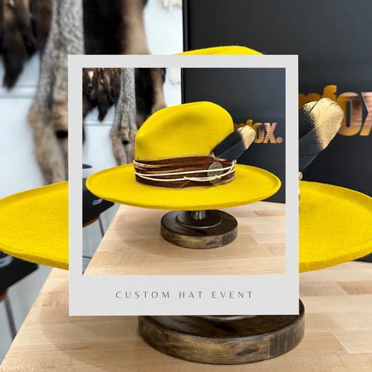 Custom Rabbit Felt Hat - Elko Nevada