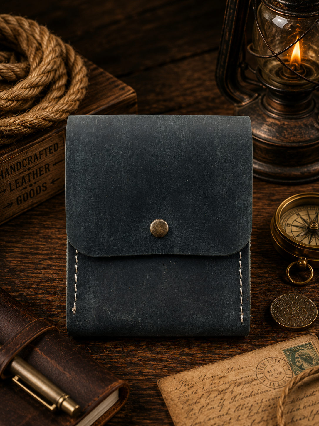 Leather Playing Card Case Holder, Poker Card Case Cover