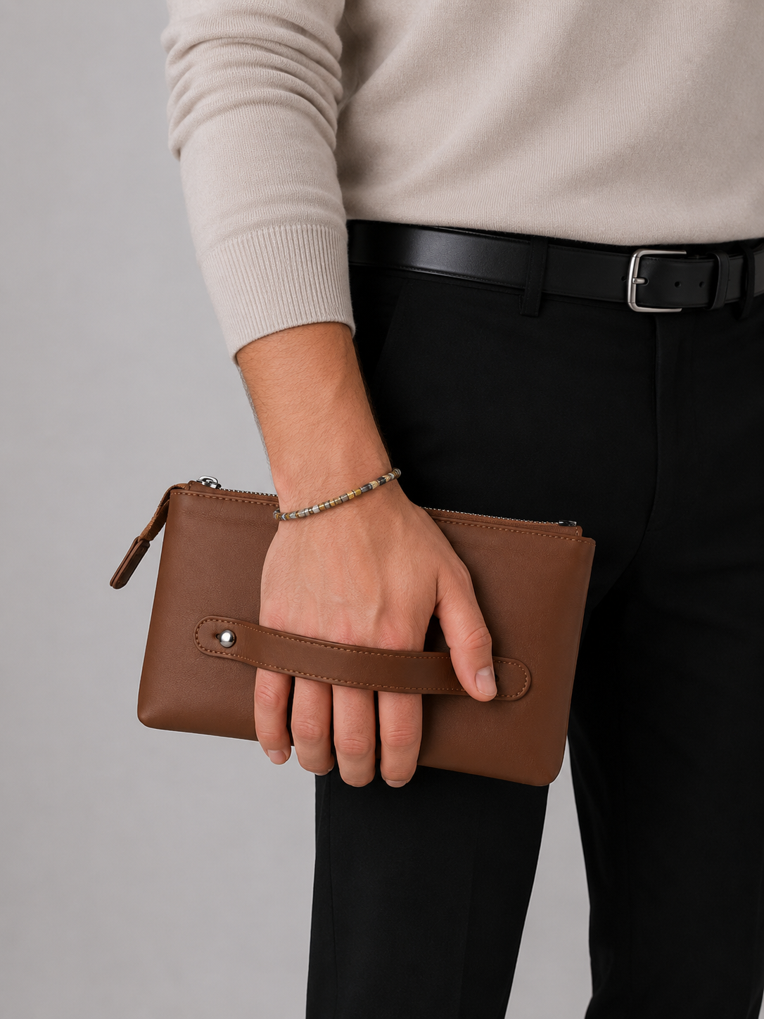Premium Men's Leather Clutch Wallet
