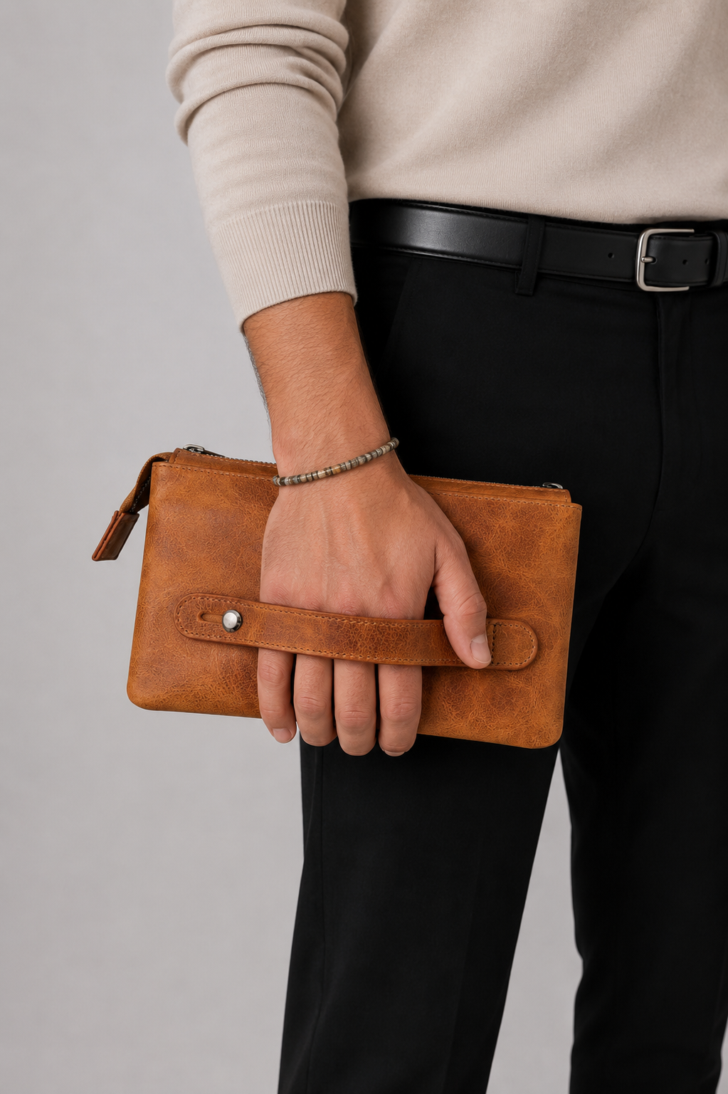 Premium Men's Leather Clutch Wallet