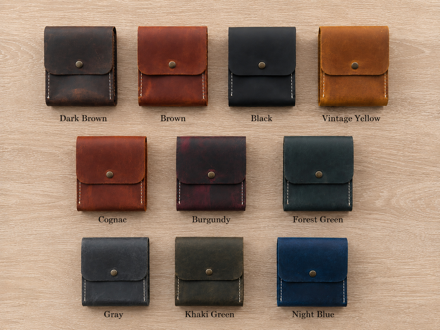 Leather Playing Card Case Holder, Poker Card Case Cover