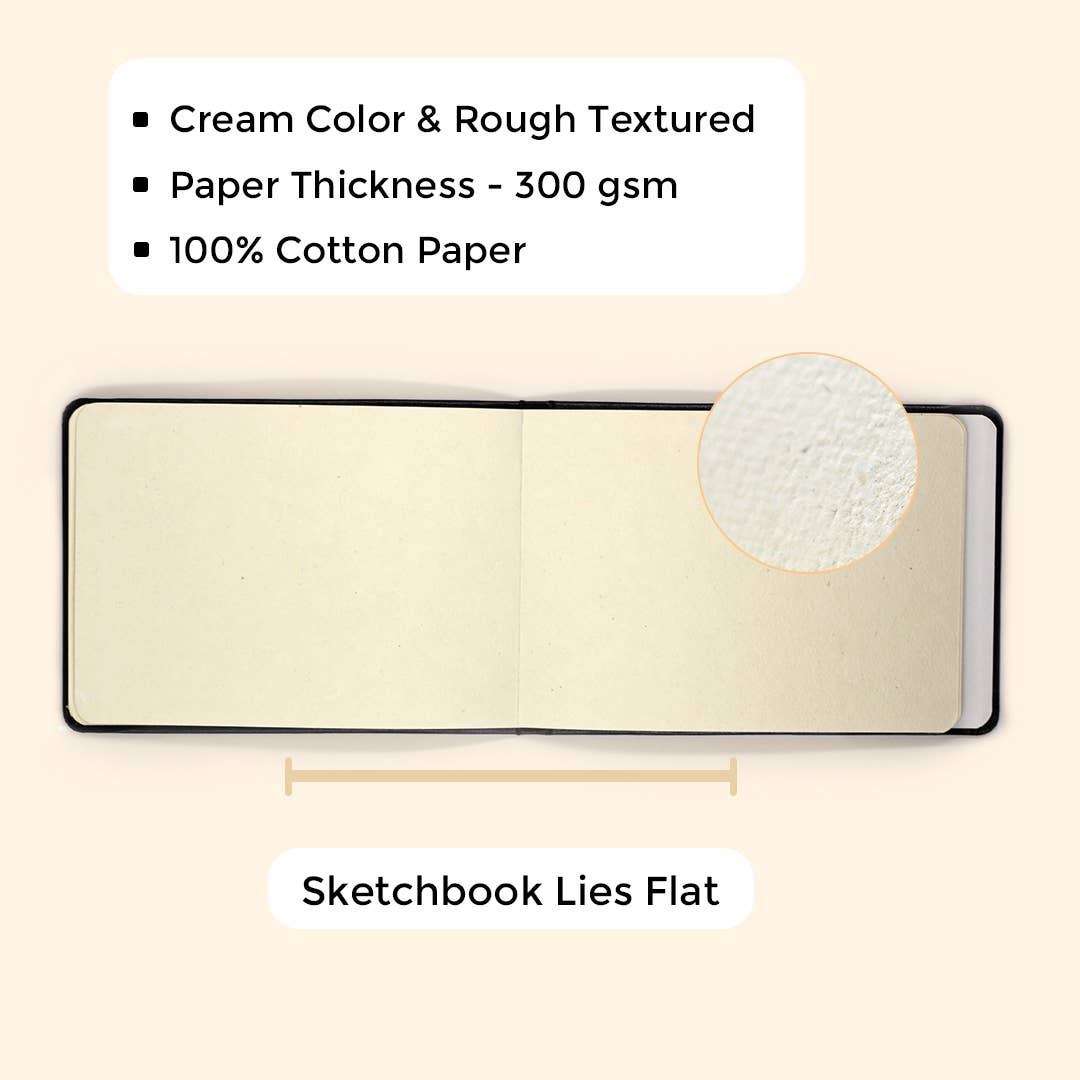 A6 Cotton Sketchbook | Watercolor Paper | Travel Journal