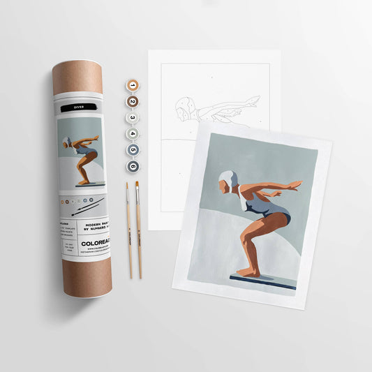 The Diver | Modern Paint By Numbers Kit