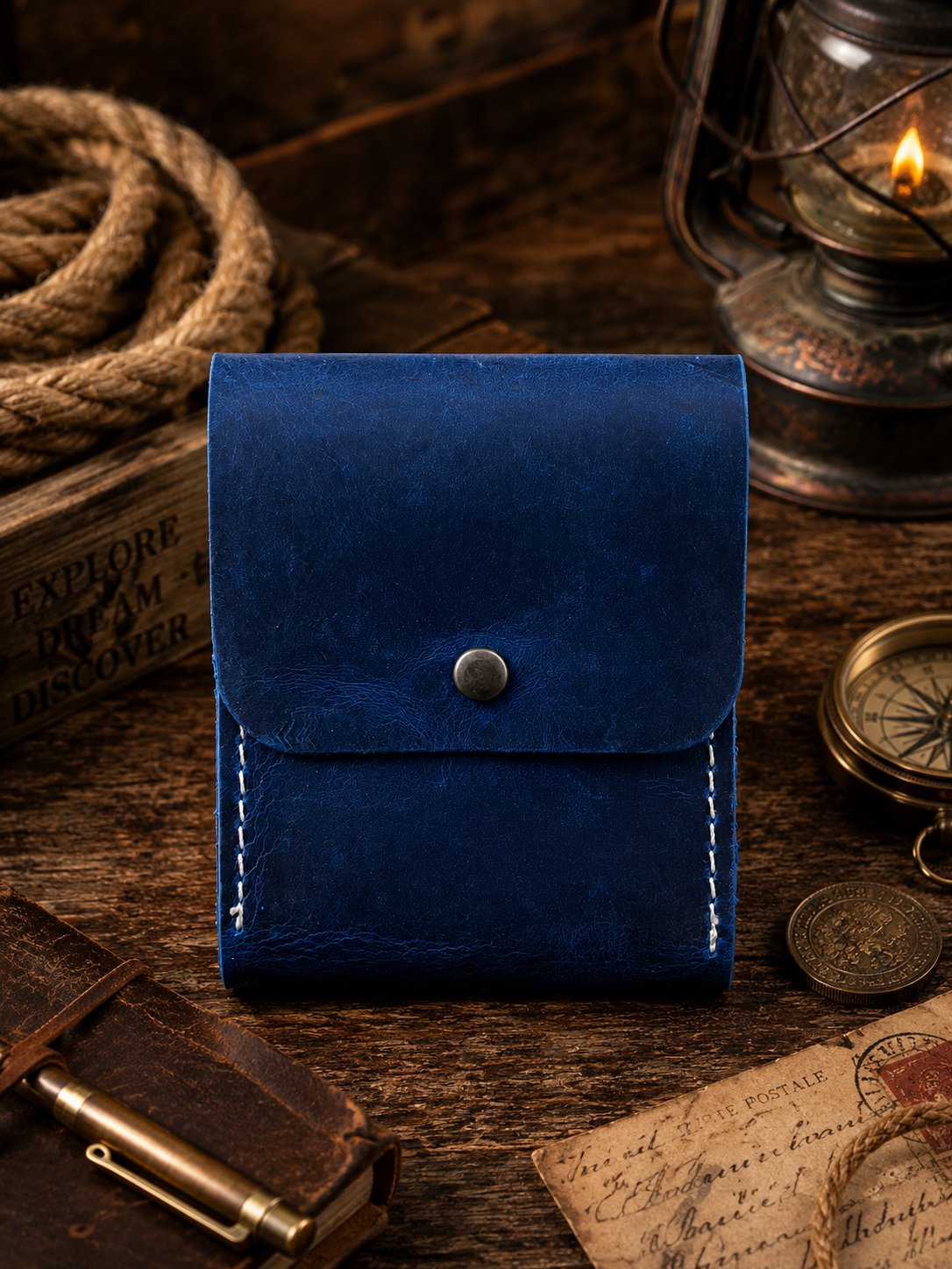 Leather Playing Card Case Holder, Poker Card Case Cover