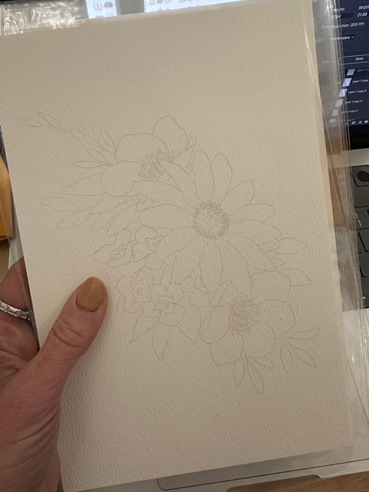 Watercolor Study | 6x9" painting page
