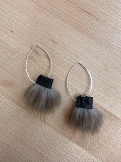 Beaver Fur Ear Hooks