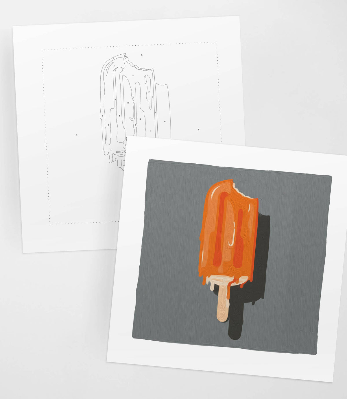 Orange Creamsicle | Modern Paint By Numbers Kit