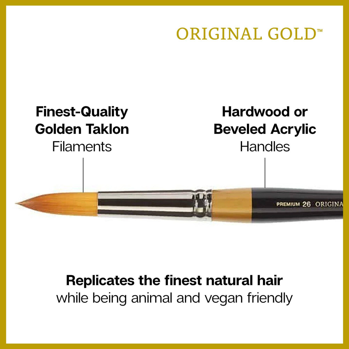 Original Gold® 9035 Round Needle Point Brushes