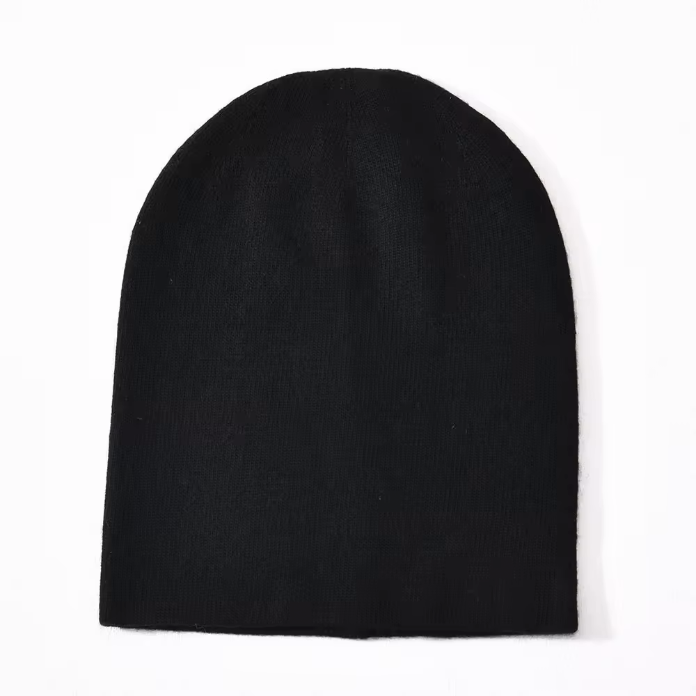 ニットキャップ・ビーニー SAINT LAURENT BLACK CASHMERE BEANIE HAT SAINT LAURENT embroidered beanie in cashmere | Saint Laurent