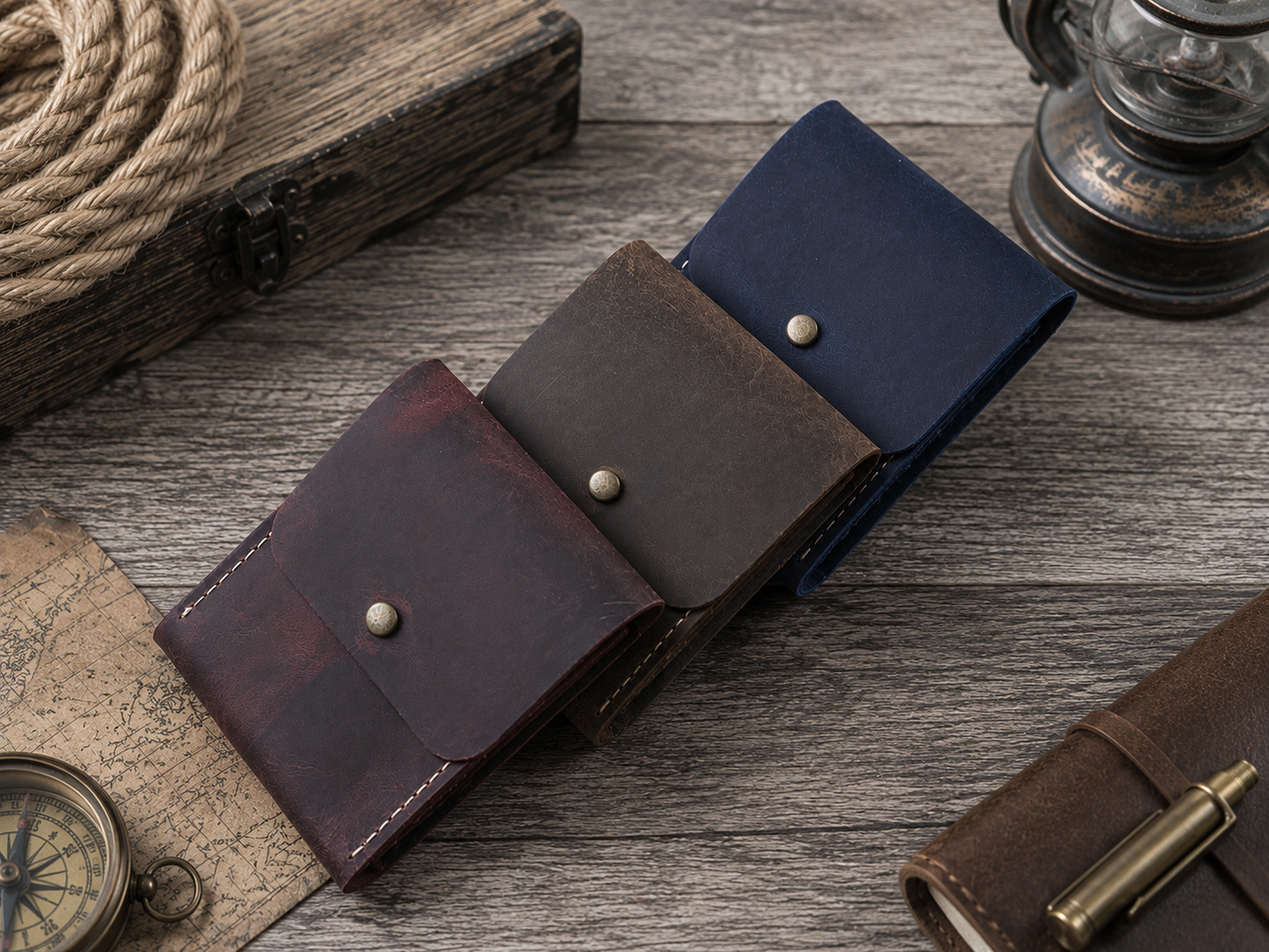Leather Playing Card Case Holder, Poker Card Case Cover