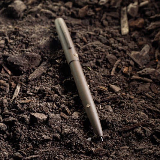 Rite in the Rain All-Weather Metal Clicker Pen, Dark Tan
