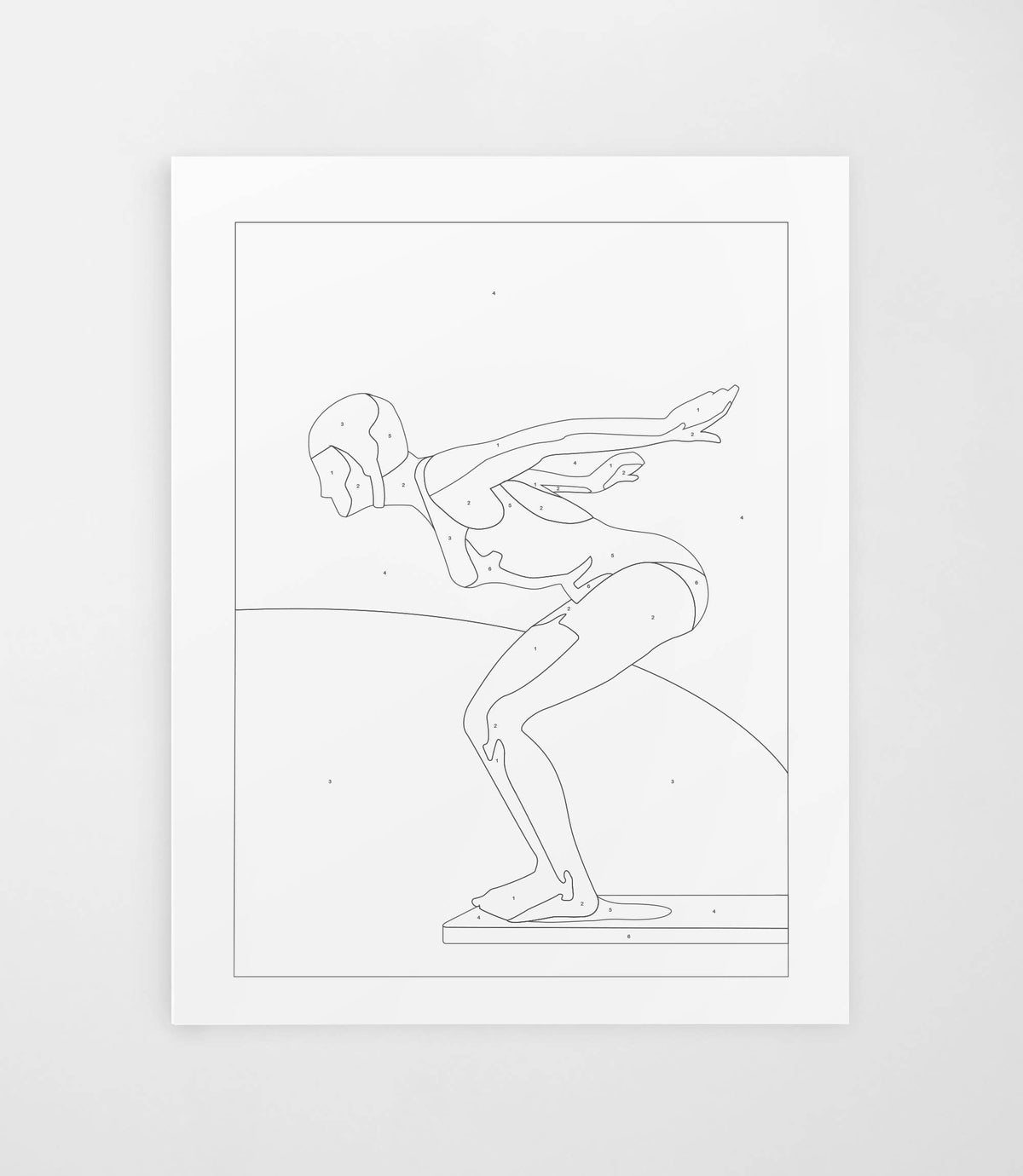 The Diver | Modern Paint By Numbers Kit