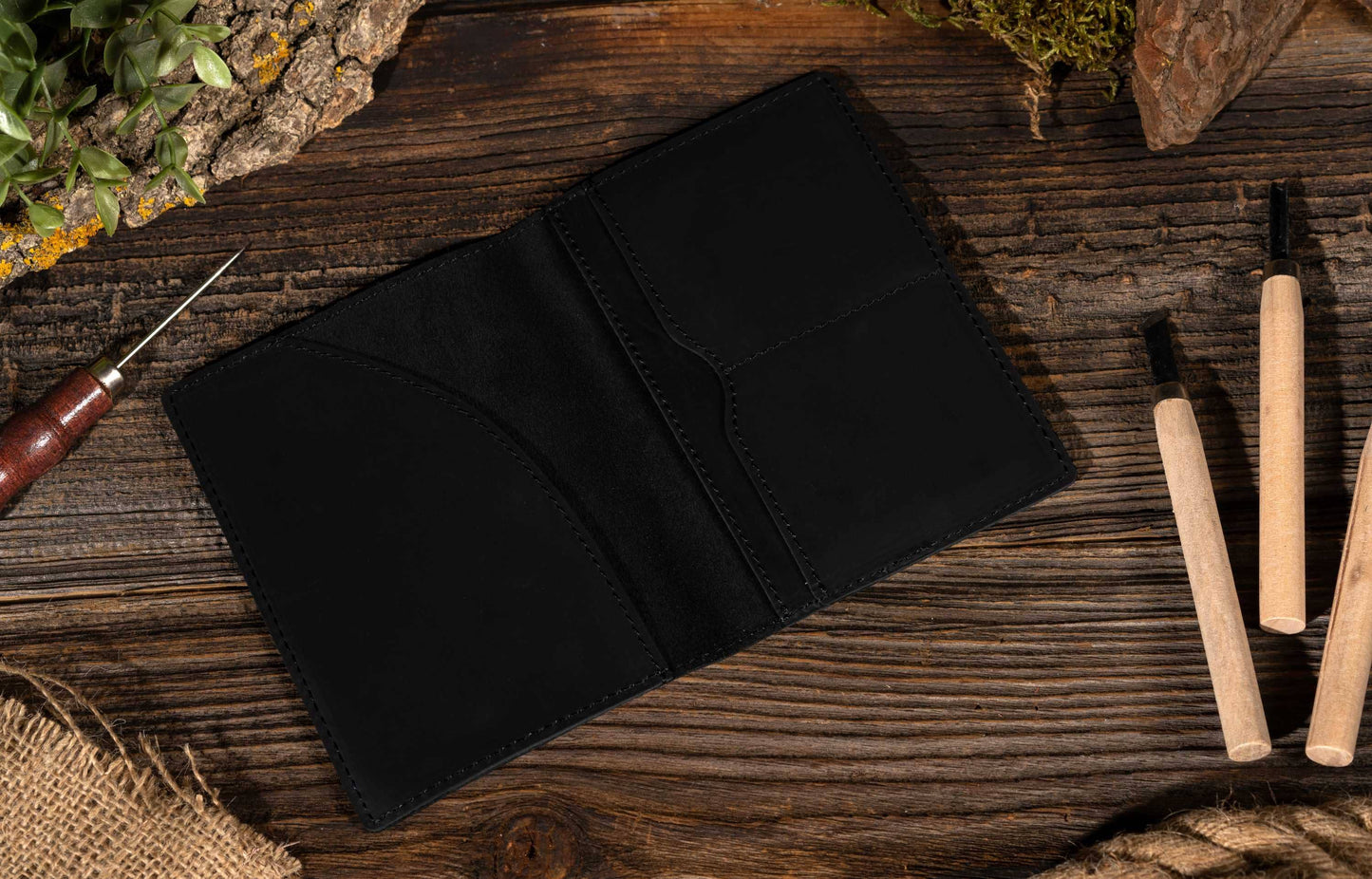Passport Cover, Genuine Leather Passport Holder Case