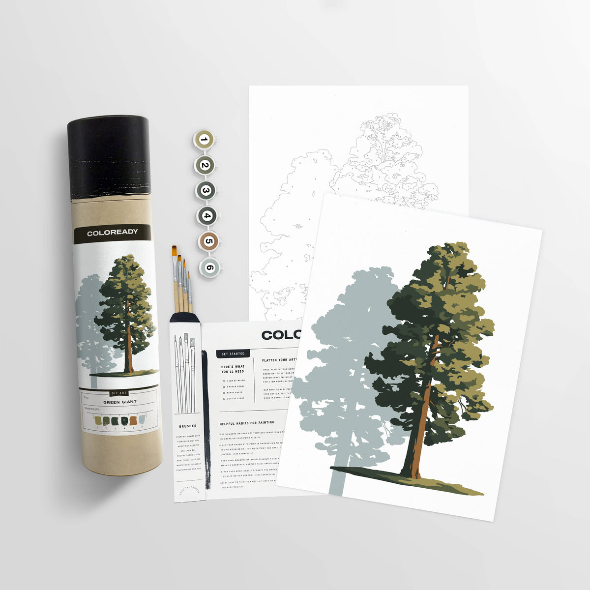 Green Giant | Modern Paint By Numbers Kit